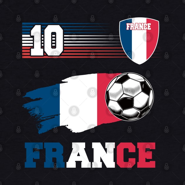 France 10 Soocer Jersey France Football Fan Soccer 2022 by luxembourgertreatable